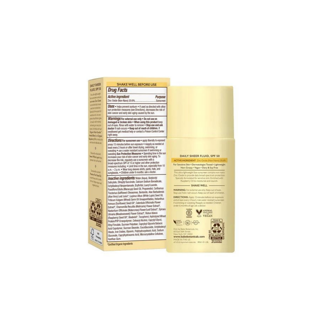 Daily Sheer Fluid Mineral Sunscreen SPF50