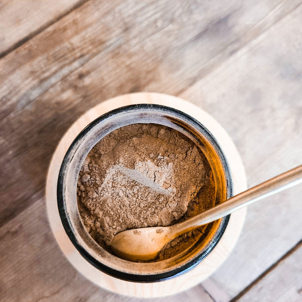 Happiness Powder: Herbal Coffee, Serotonin + Dopamine | Love Peace Organic