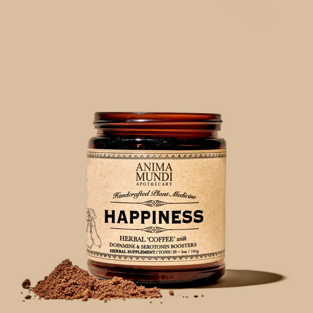 Happiness Powder: Herbal Coffee, Serotonin + Dopamine | Love Peace Organic