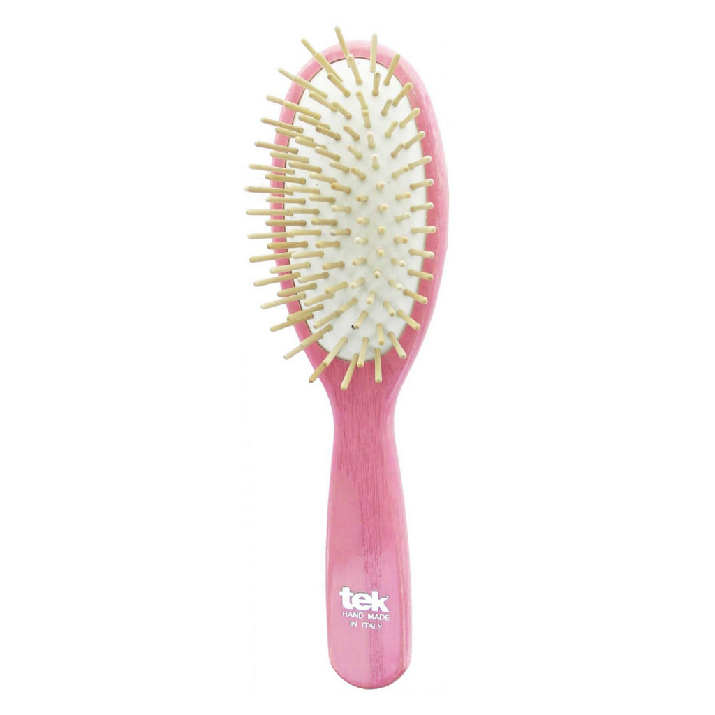 Pink Lacquered Big Oval Brush